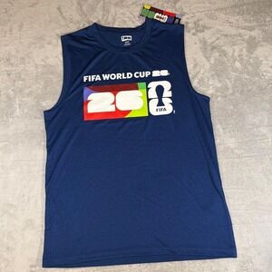 NWT FIFA World Cup 26 Official Licensed Graphic Muscle Tank | Royal Blue | M